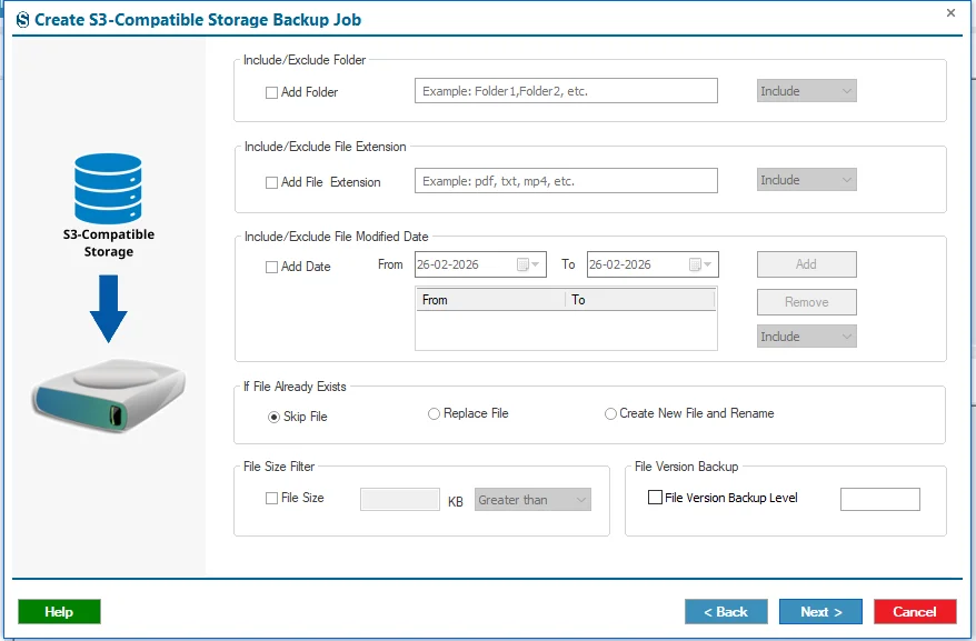 s3 compatible storage backup