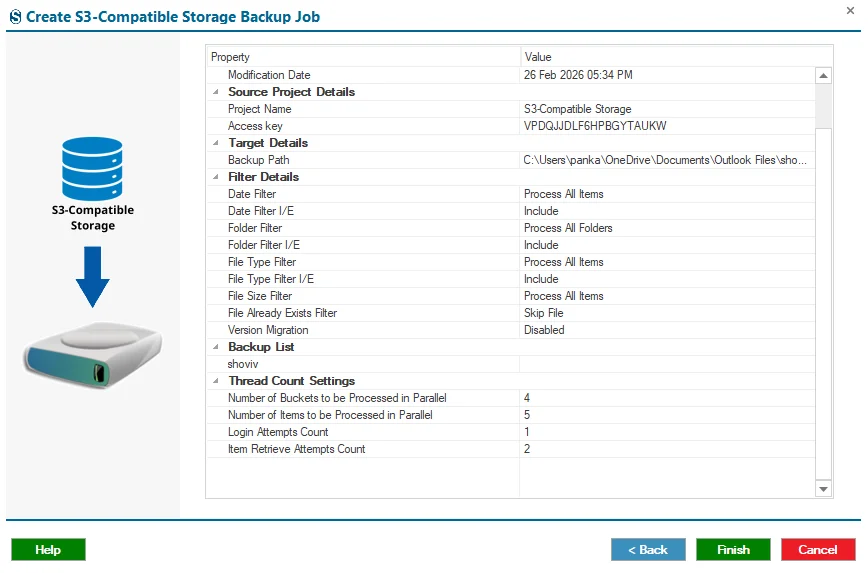 s3 compatible storage backup