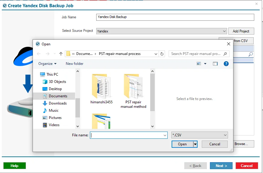 yandex disk backup
