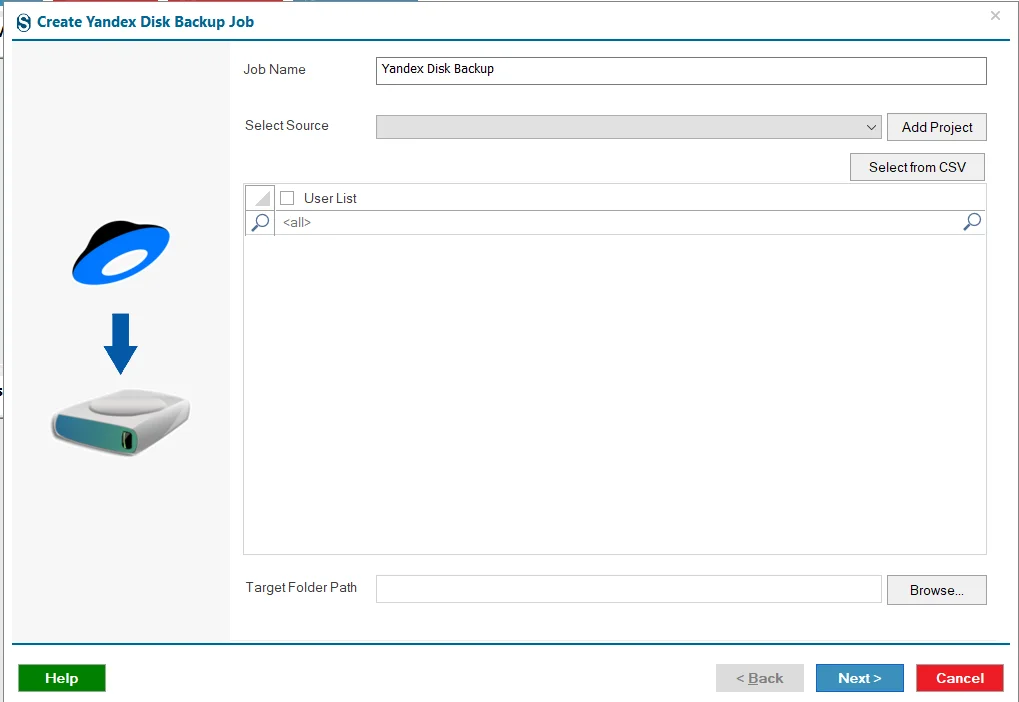 yandex disk backup