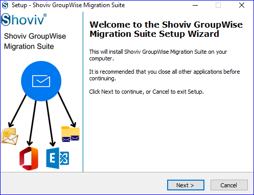 Install Shoviv GroupWise Migration Suite