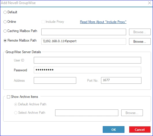 Pick any of them to proceed with adding the source mailbox