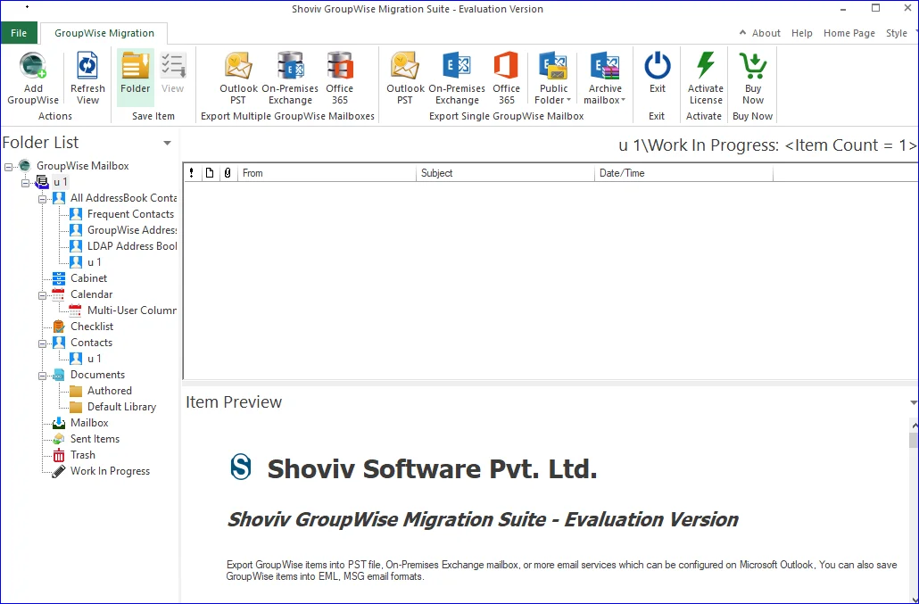 Select the Folder option