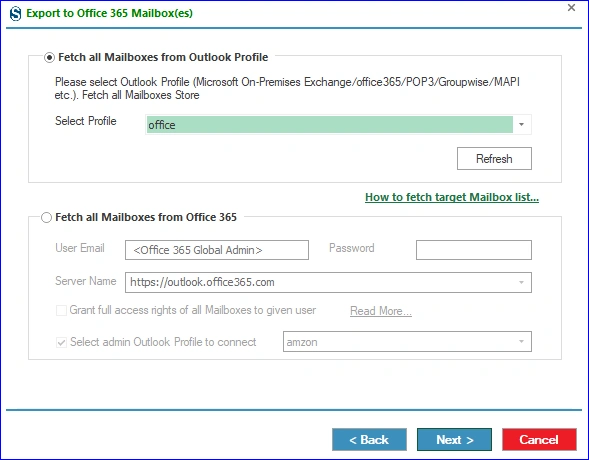 Fetch all Mailboxes from Outlook Profile