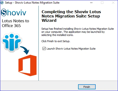 Click the Finish button