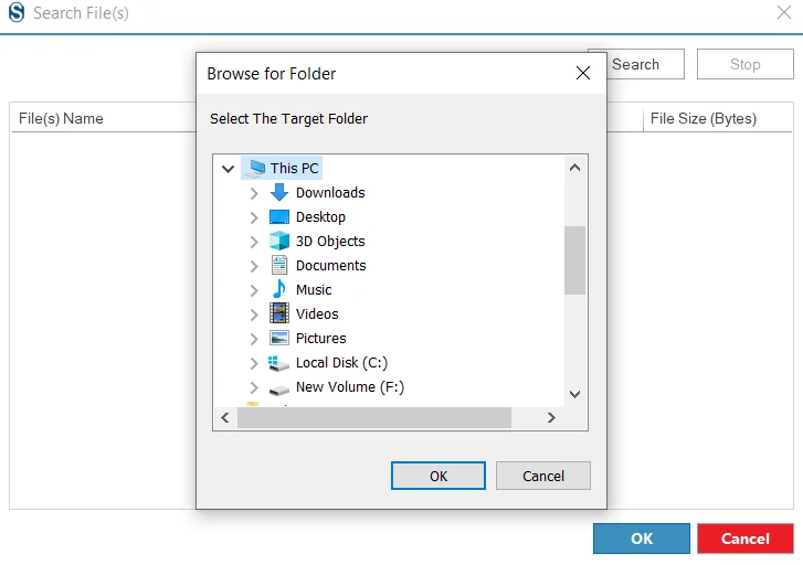 Select PST OST Files