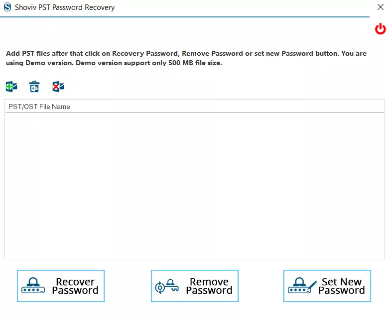 Recover or Reset PST OST Password