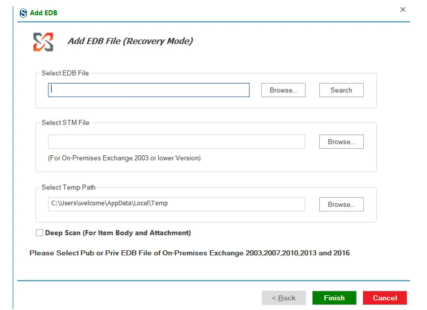 Add EDB File
