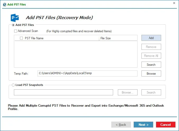 Add PST File