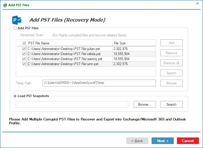 Add PST File