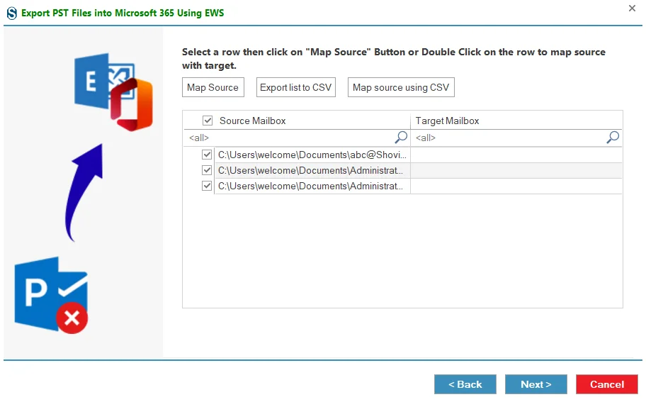 Software will connect and show the users