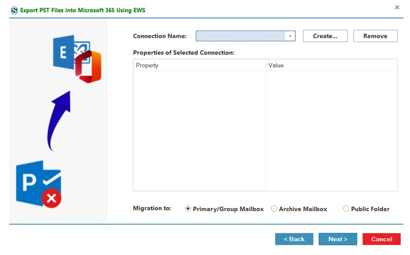 Migrate to the Primary/ Archive Mailbox or the Public Folder