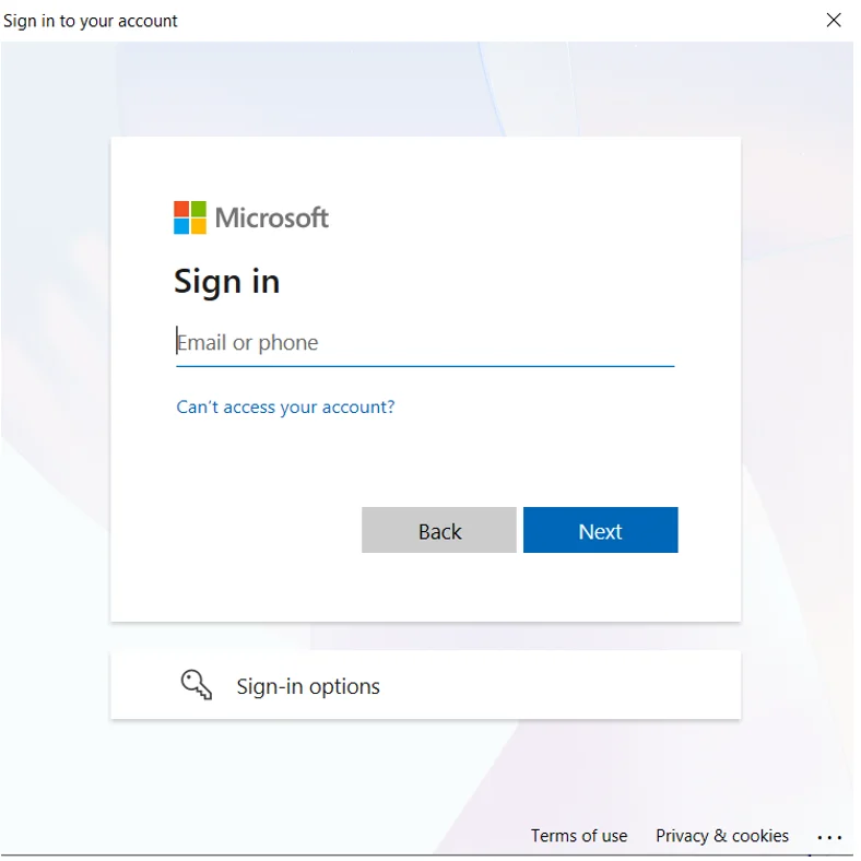 Select Office 365/Exchange Online as the target