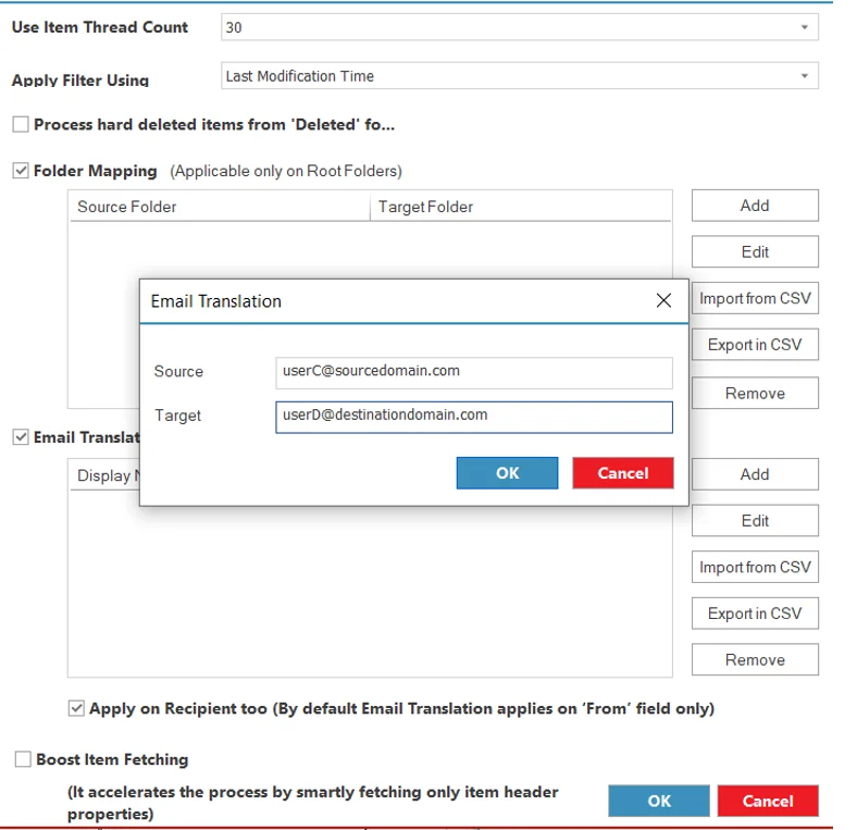 Email Translation