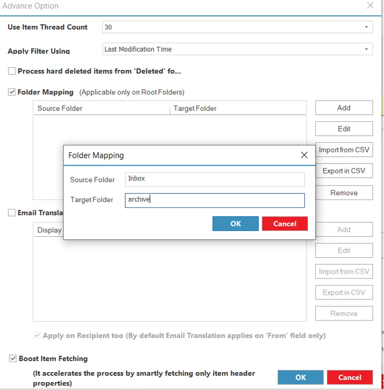 Folder Mapping