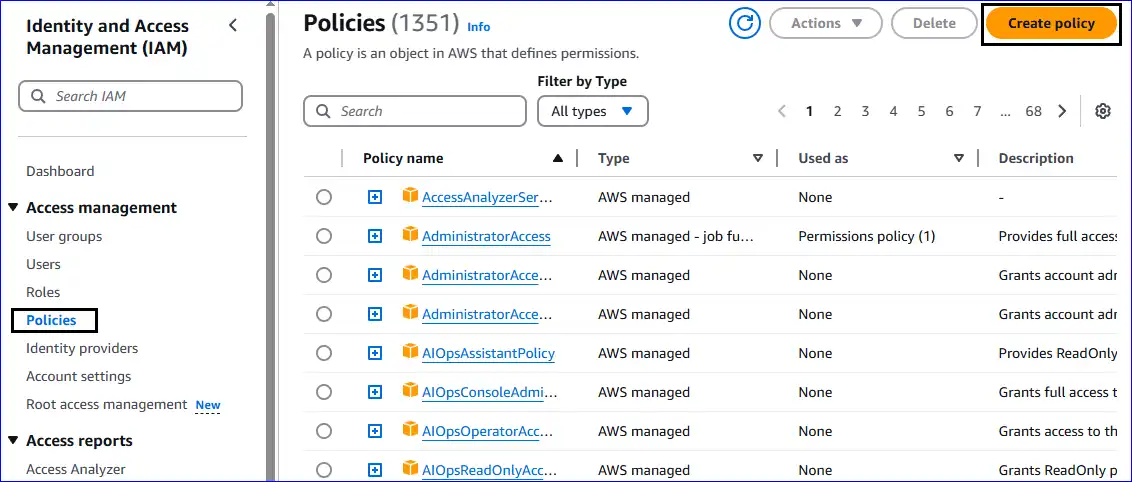 amazon s3 connection steps