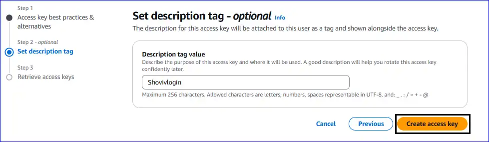 amazon s3 connection steps