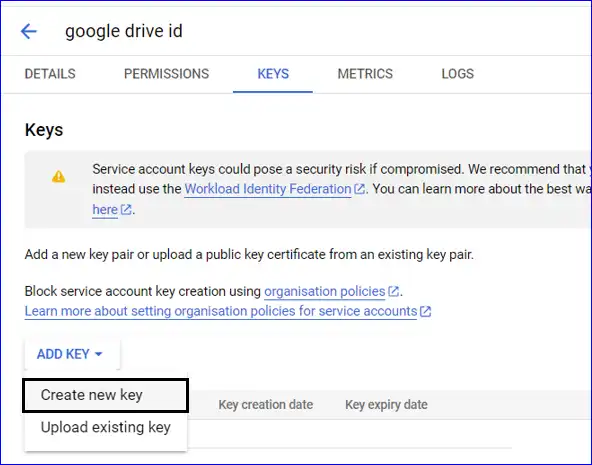 google drive add service image