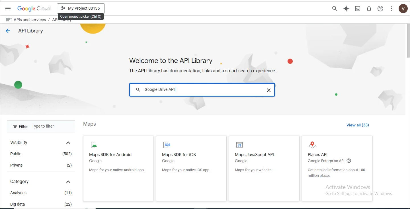 Api service page