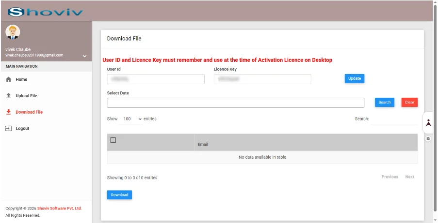 Download File option