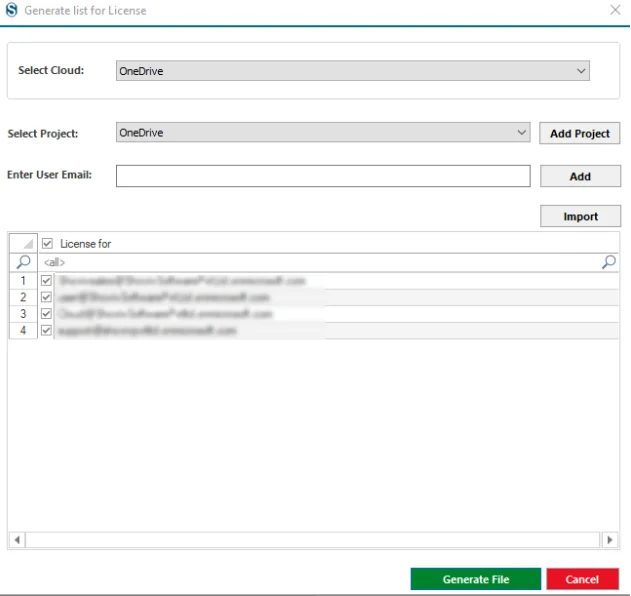 Generate file confirmation