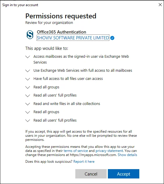 app registration